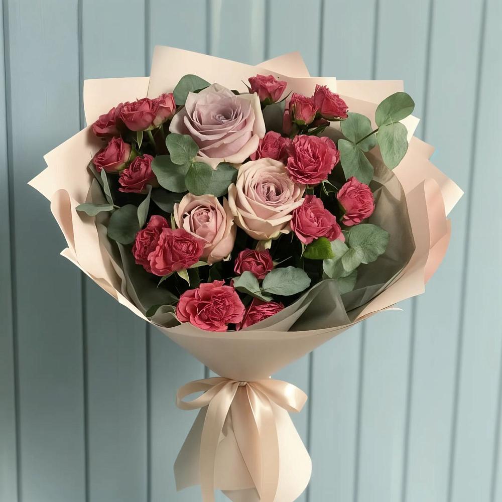 Букет цветов из: Гвоздики и Розы в Балтаси
