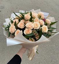 Букет Кремовые розы Латте в Балтаси