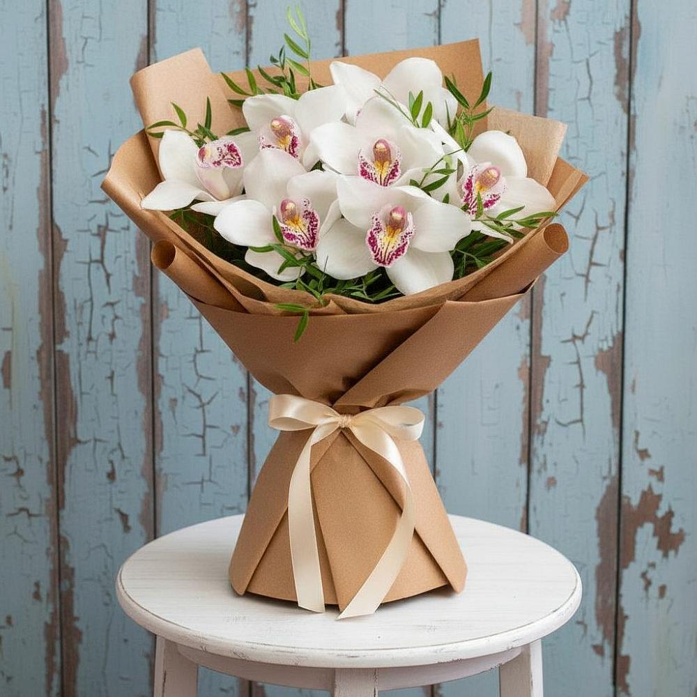 Букет цветов из: Орхидеи и Розы в Балтаси