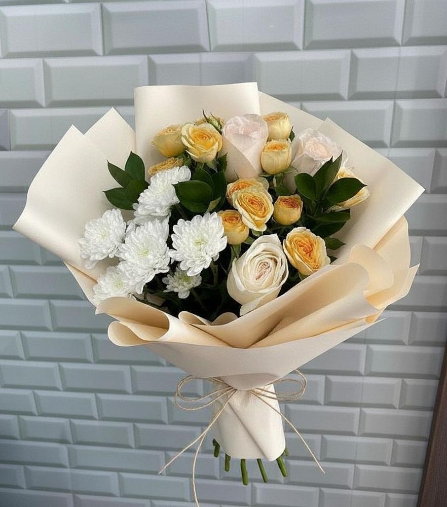 Букет цветов из: Розы и Хризантемы в Балтаси