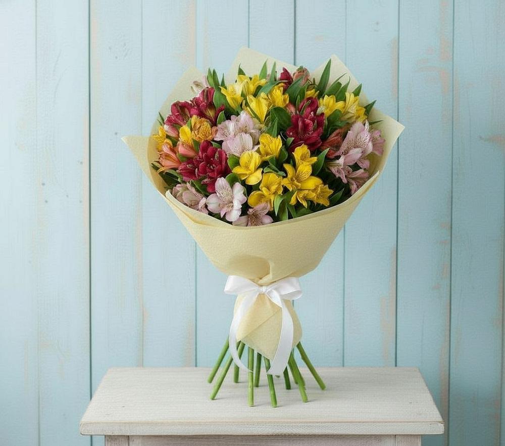 Букет цветов из: Альстромерии в Балтаси