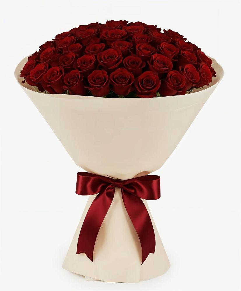 Букет 101 Бордовая роза Блэк Бакарра в Балтаси