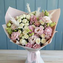 Букет цветов из:  Альстромерии и Розы в Балтаси